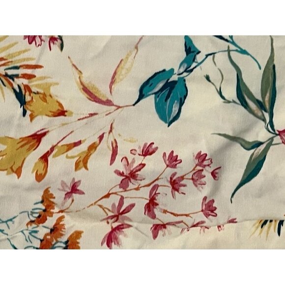 Torrid Floral Dress 4X White Midi Tropical Boho Coastal Feminine Hippie Classic - Picture 5 of 12